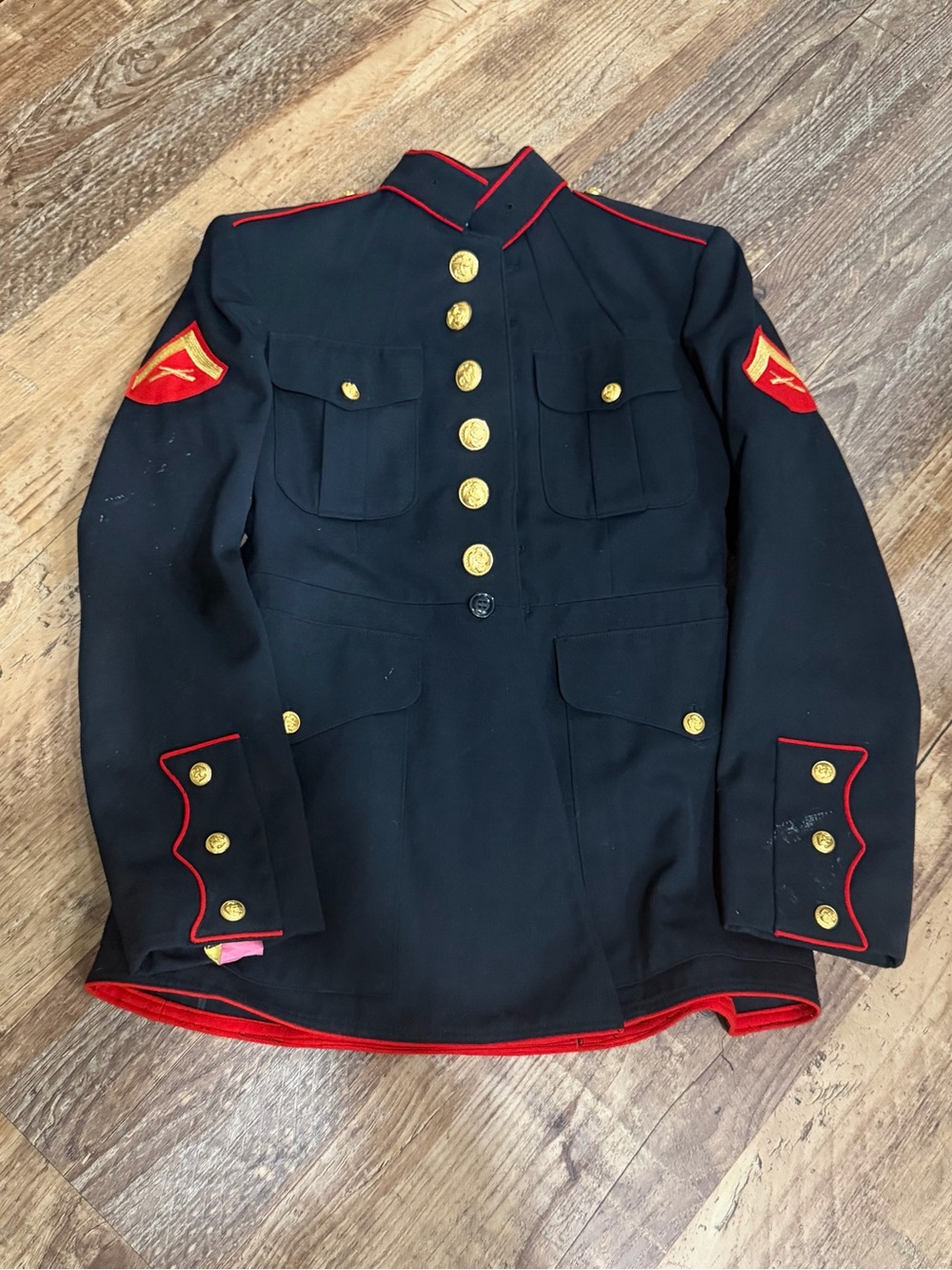 USMC Dress Blues Lance Corporal Jacket 36R